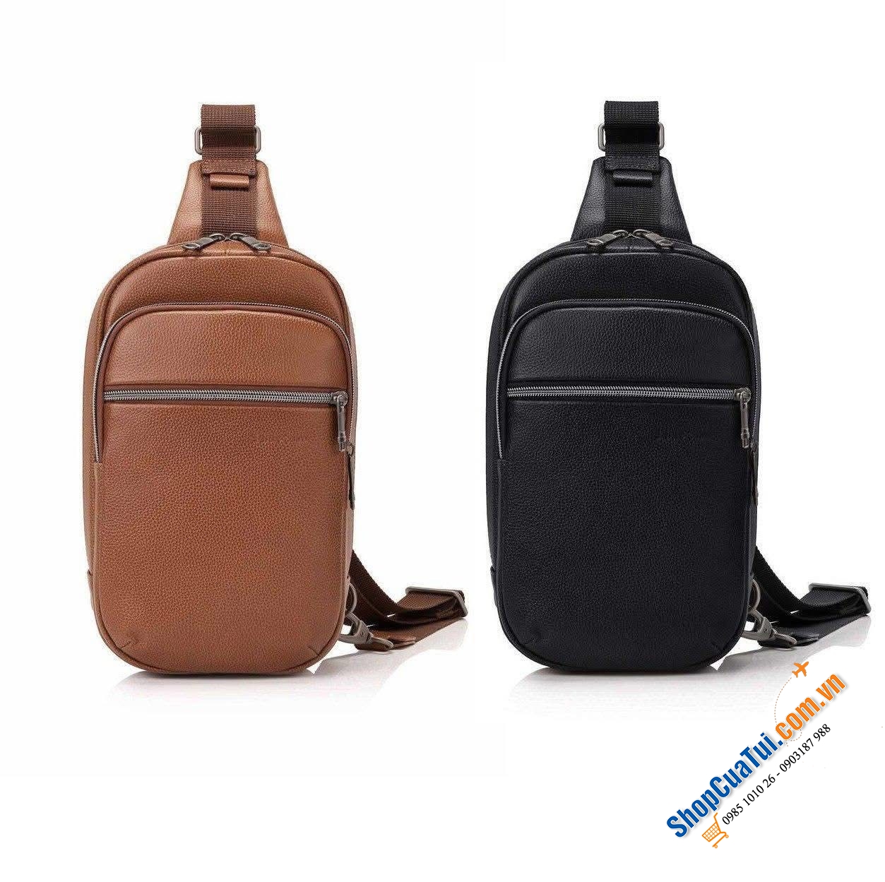 Túi đeo chéo Samsonite Classic Leather Sling Bag.