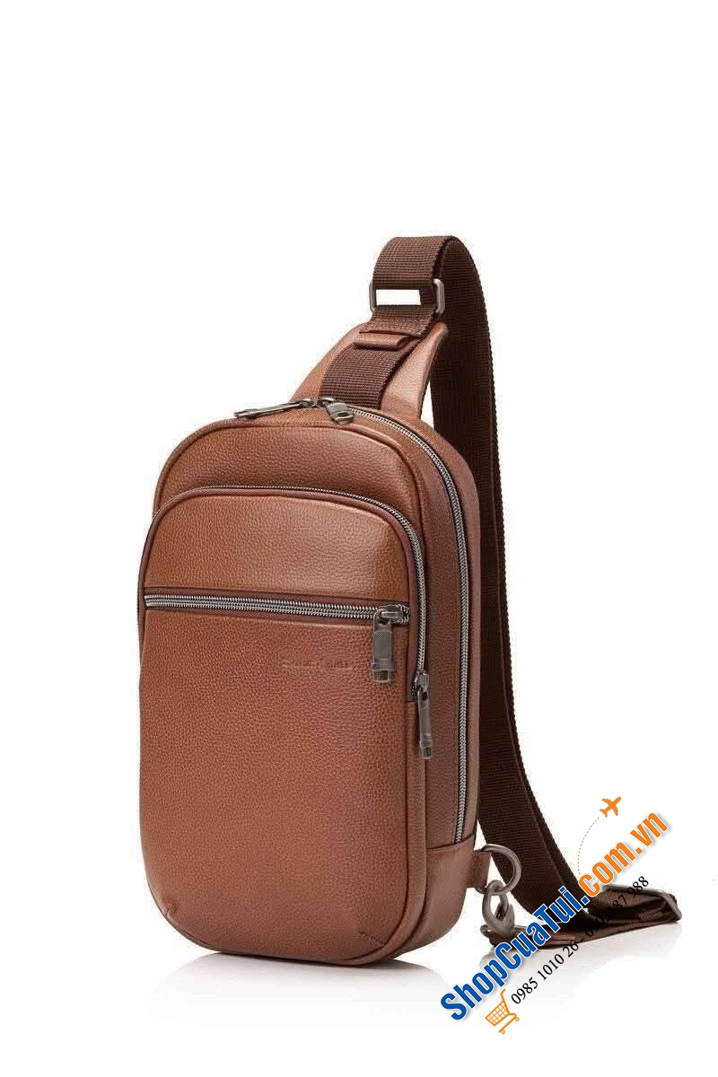Túi đeo chéo Samsonite Classic Leather Sling Bag.