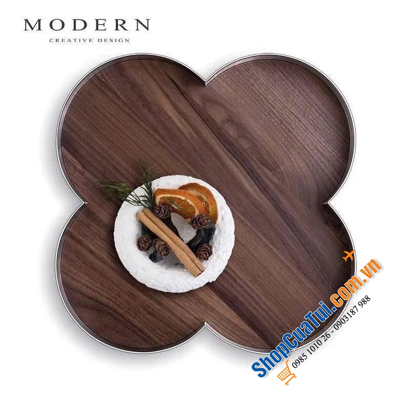 KHAY MODERN CỎ 4 LÁ – TUYỆT TÁC TRANG TRÍ CHO KHÔNG GIAN THƯỢNG LƯU.