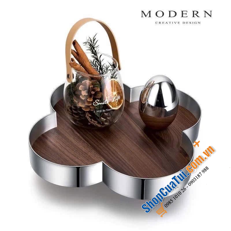 KHAY MODERN CỎ 4 LÁ – TUYỆT TÁC TRANG TRÍ CHO KHÔNG GIAN THƯỢNG LƯU.