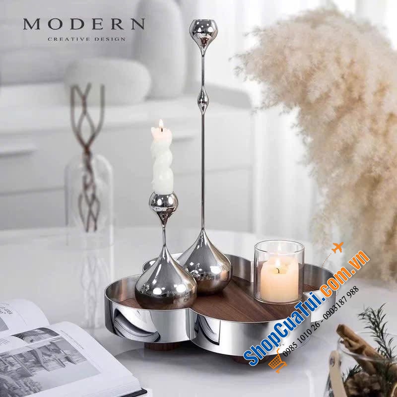 KHAY MODERN CỎ 4 LÁ – TUYỆT TÁC TRANG TRÍ CHO KHÔNG GIAN THƯỢNG LƯU.