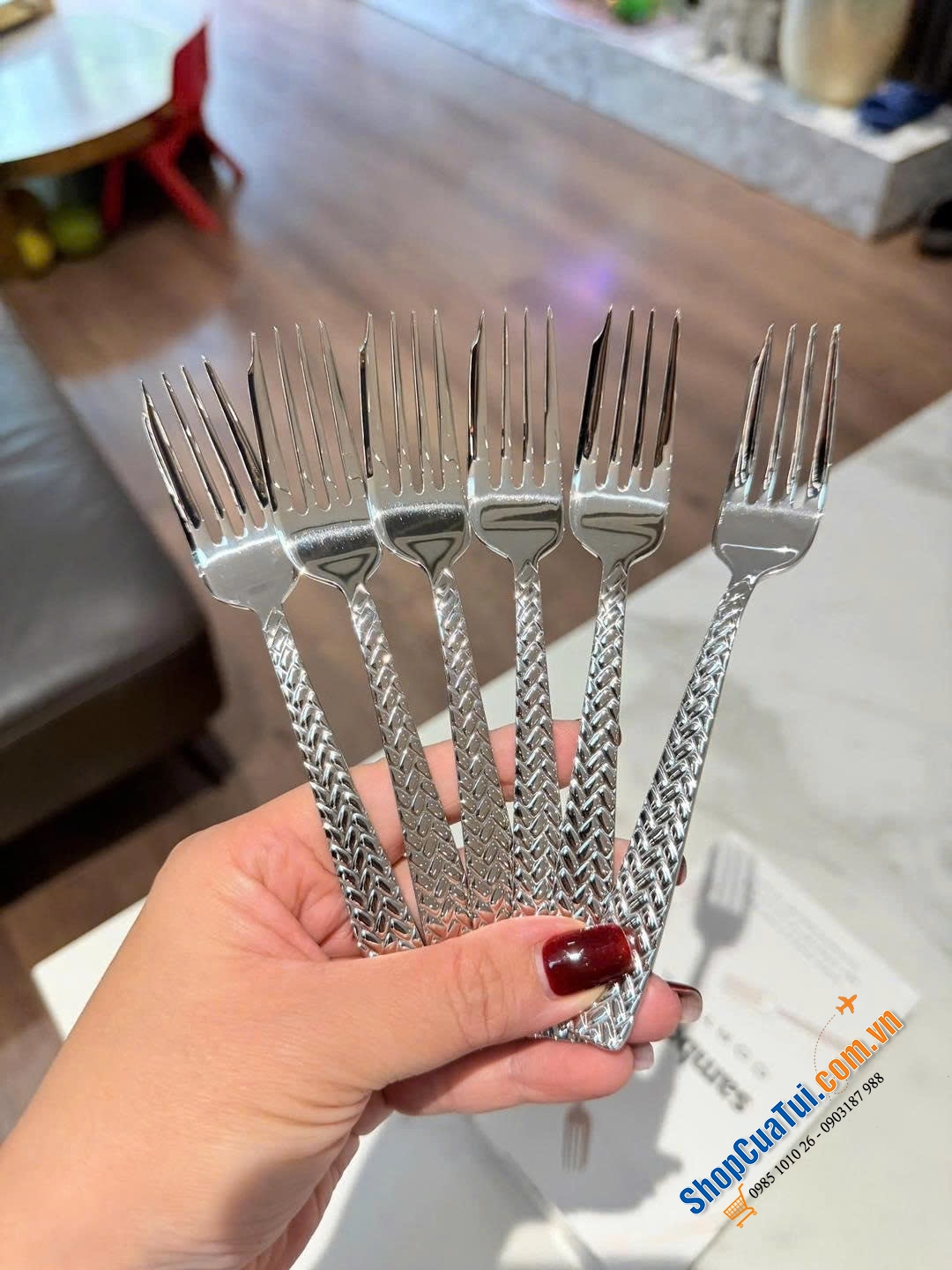 Set 6 Dĩa Sambonet Cortina.