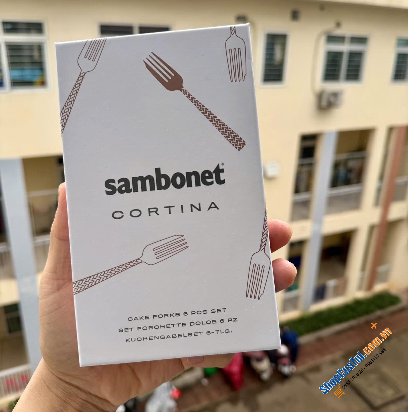 Set 6 Dĩa Sambonet Cortina.