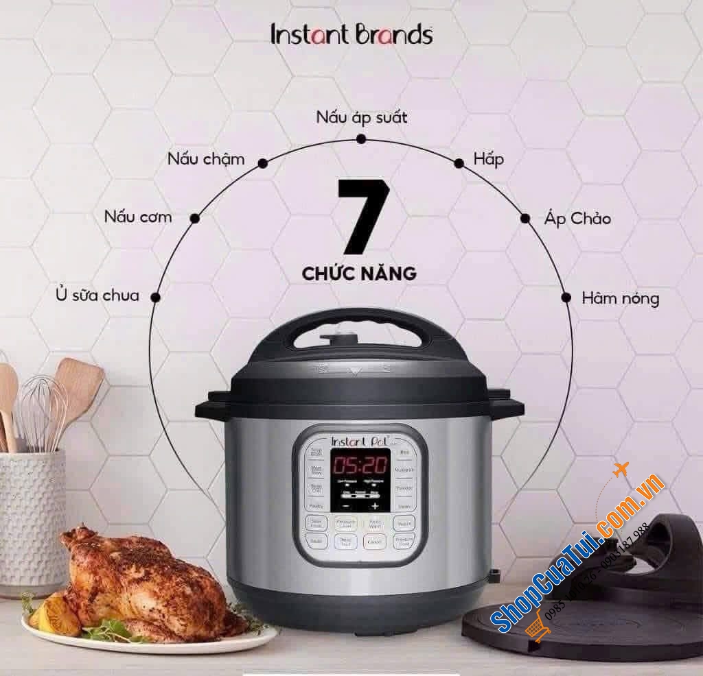 NỒI ÁP SUẤT instant pot 7 in 1 bản Đức.