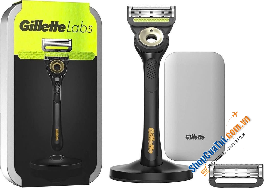 DAO CẠO RÂU GILLETTE LABS BLACK & GOLD EDITION (Đen vàng).