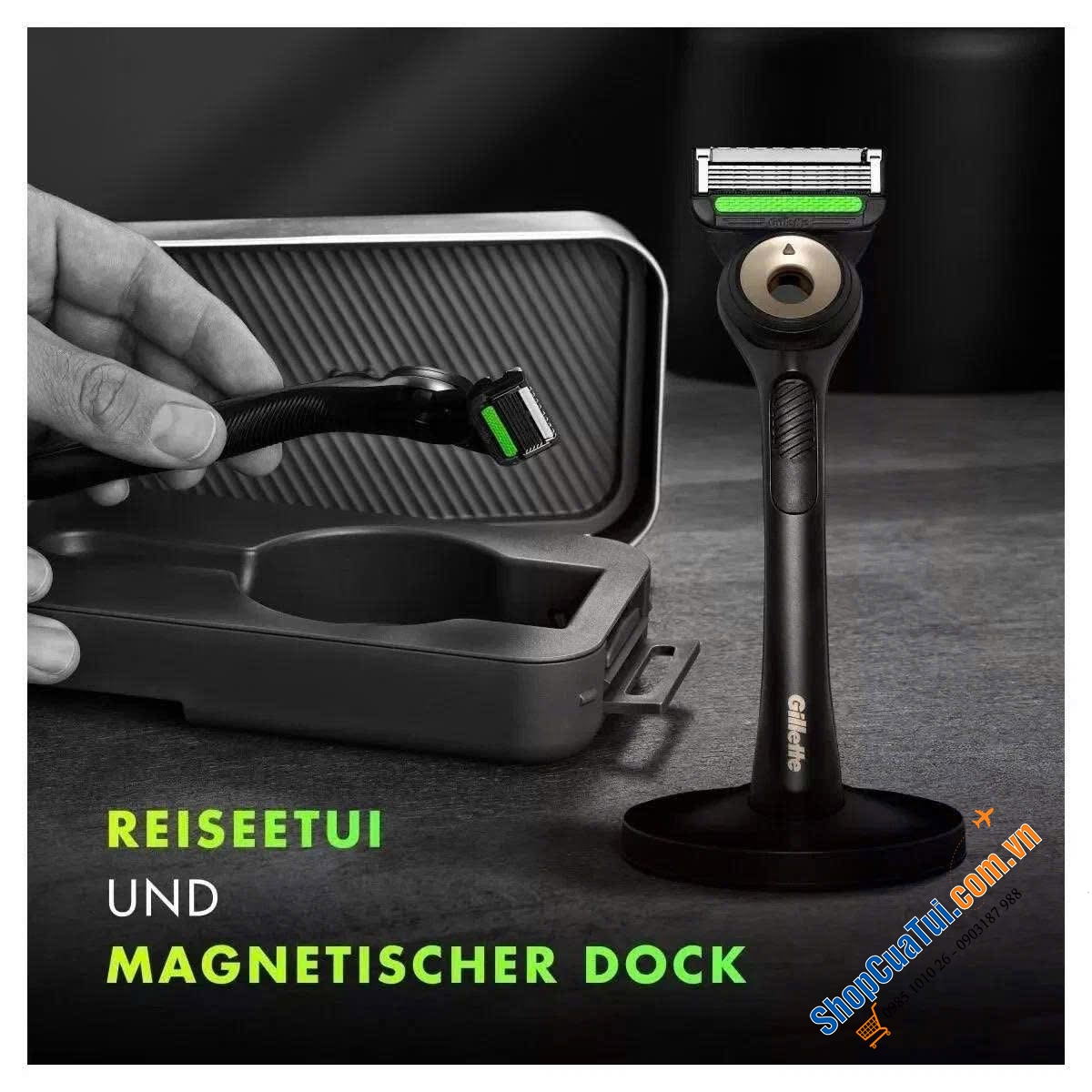 DAO CẠO RÂU GILLETTE LABS BLACK & GOLD EDITION (Đen vàng).