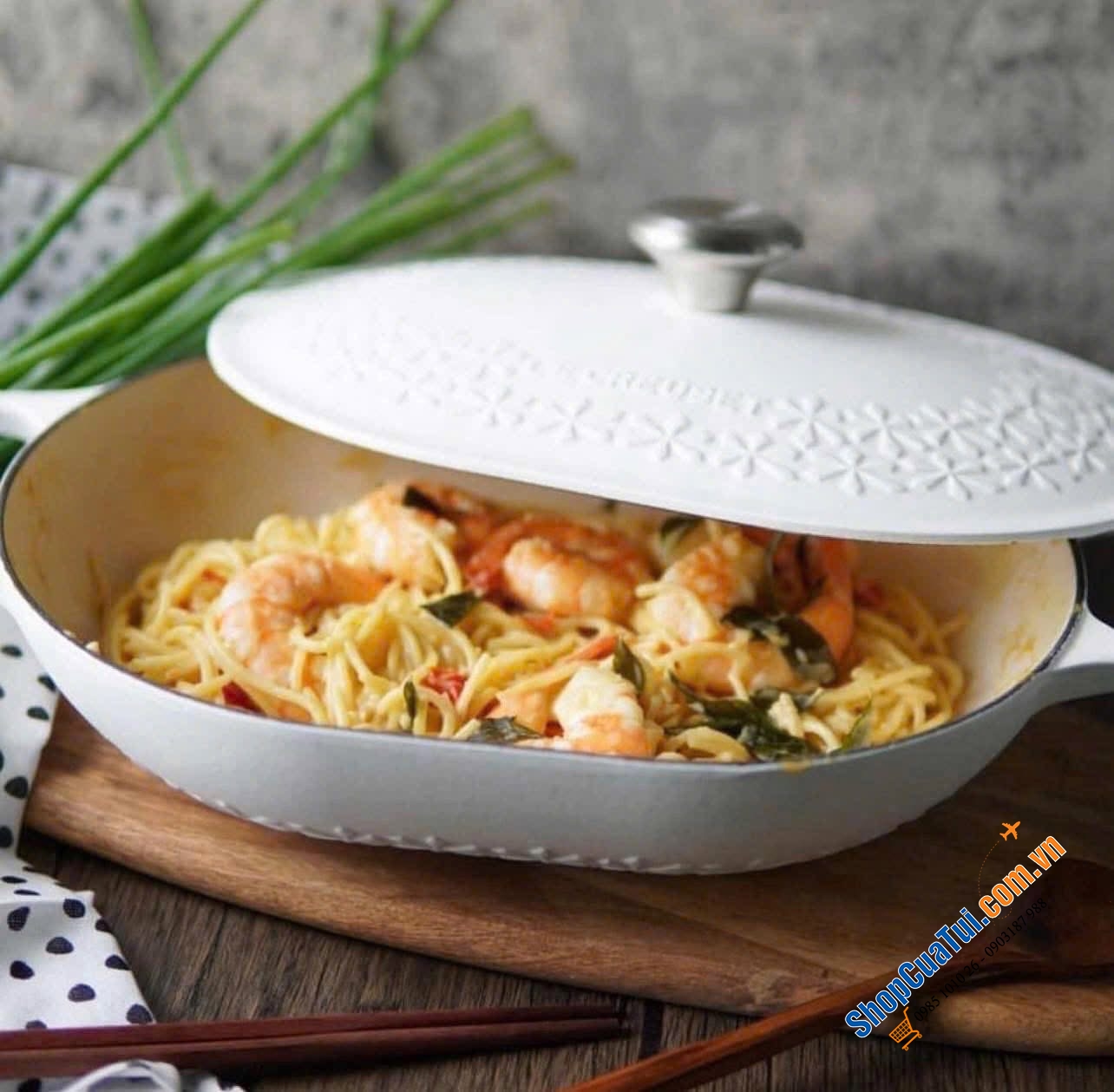 Nồi Le Creuset Oblong  31cm màu đẹp xỉu.