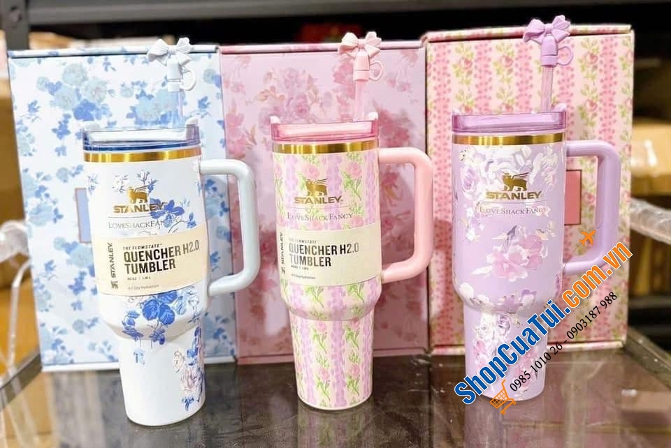 Ly nước \\\"siêu giữ nhiệt\\\" STANLEY ly hàng hiệu đi đâu cũng bắt gặp.