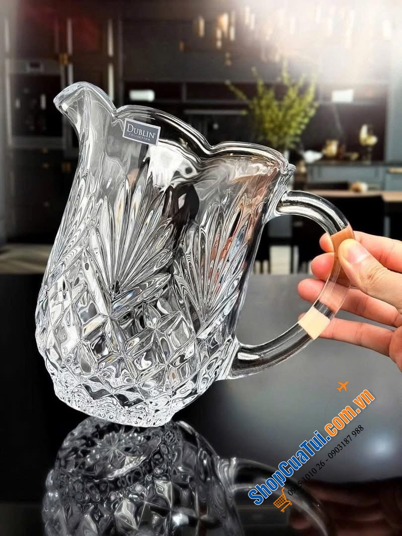 Bình nước pha lê Godinger Dublin Shannon Water Pitcher.
