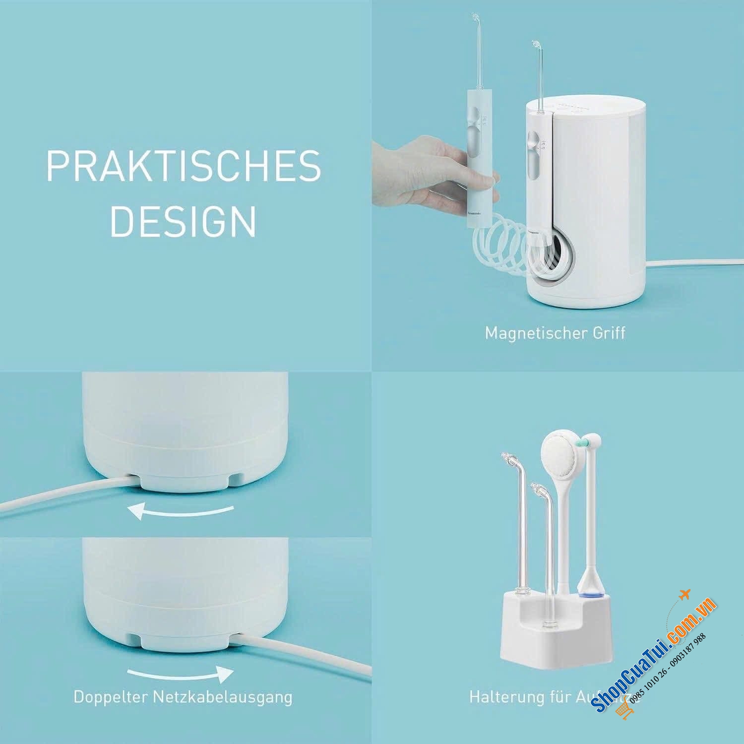 Máy tăm nước Panasonic EW1614AW503 - Dùng cho cả Gia Đình.