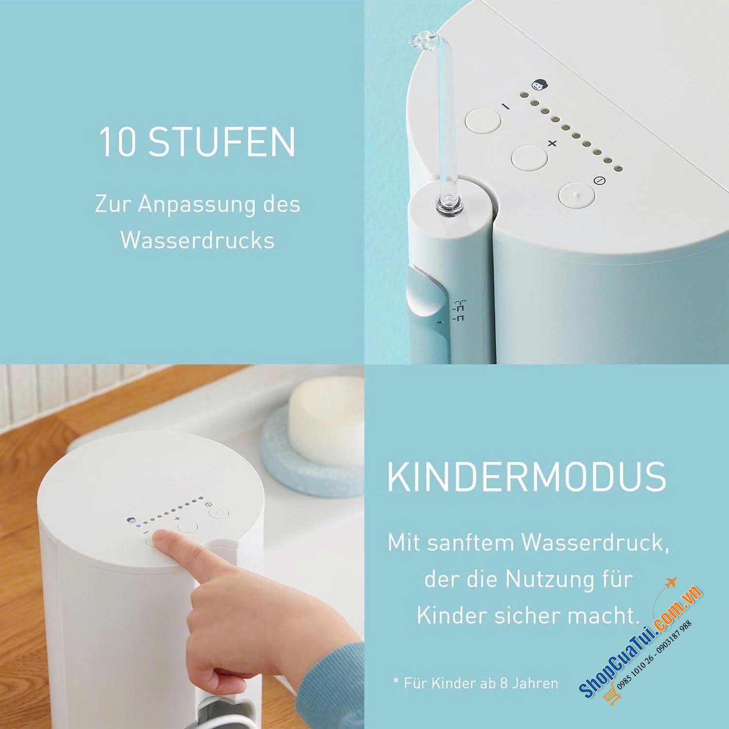 Máy tăm nước Panasonic EW1614AW503 - Dùng cho cả Gia Đình.