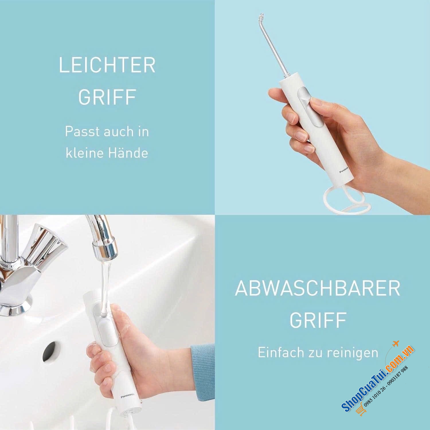 Máy tăm nước Panasonic EW1614AW503 - Dùng cho cả Gia Đình.