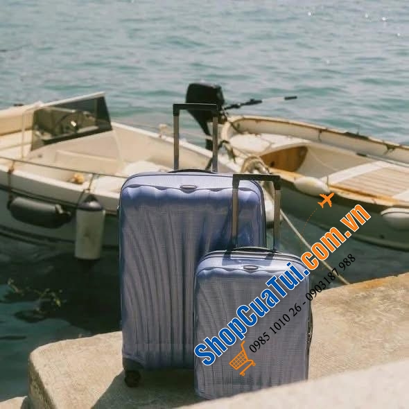 Valy siêu nhẹ, siêu bền Samsonite C-Lite màu mới 2026 - Made in Eu Size S 55cm  & Size L 75cm.