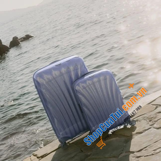 Valy siêu nhẹ, siêu bền Samsonite C-Lite màu mới 2026 - Made in Eu Size S 55cm  & Size L 75cm.