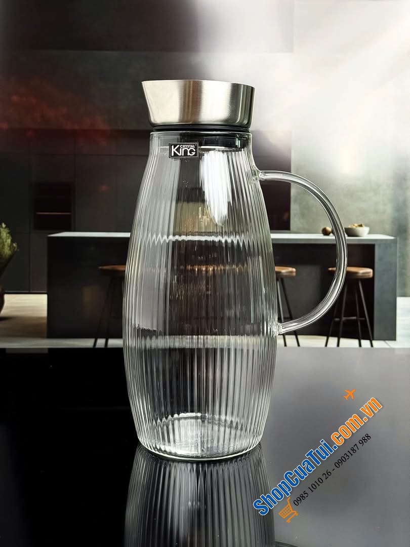 Bình đựng nước Crystal King 1,5lit vừa xinh vừa xịn như.