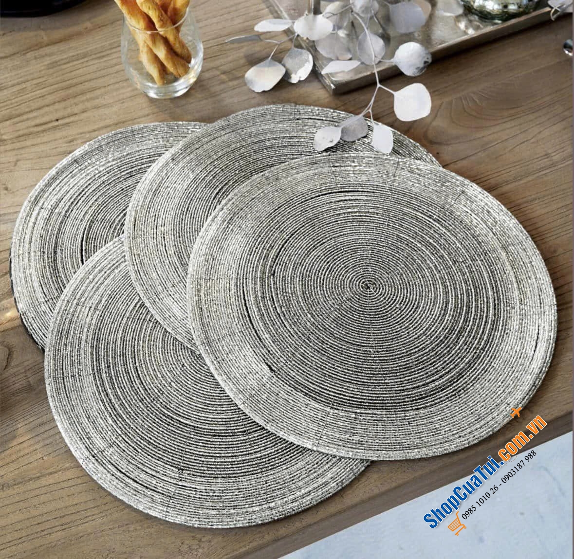 Set 4 miếng lót bàn ăn Loberon Barningham.