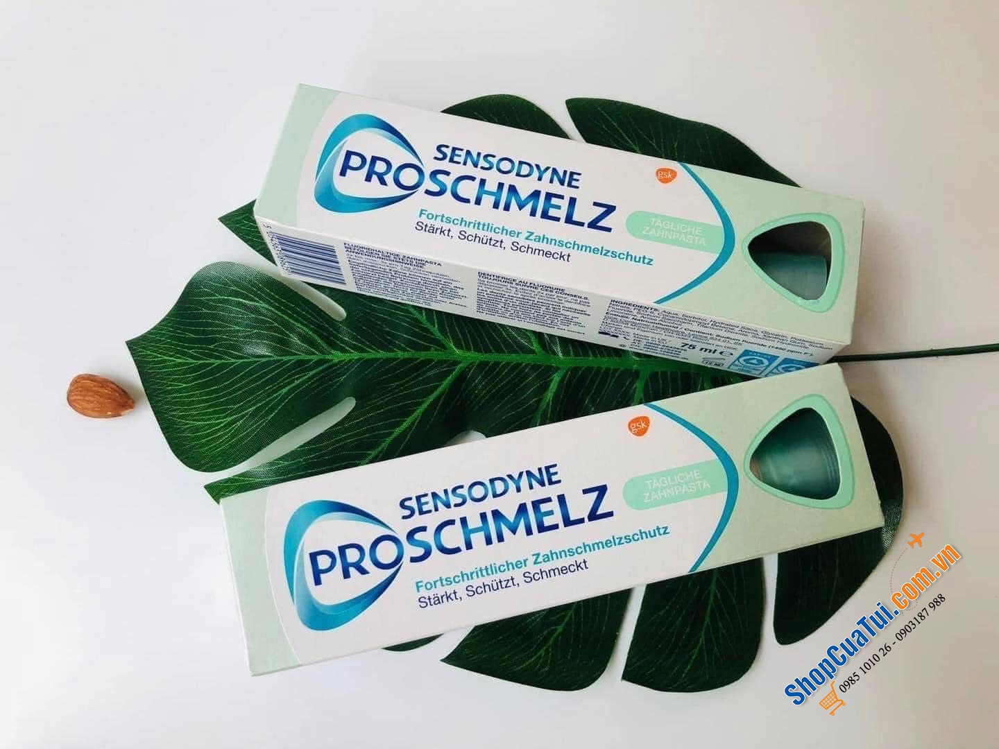 KEM ĐÁNH RĂNG SENSODYNE PRO Schmelz chông ê buốt và bảo vệ men răng.