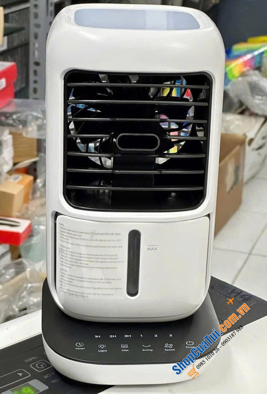 Quạt kèm tạo ẩm Silvercrest air mini cooler STLKS 12 A1.