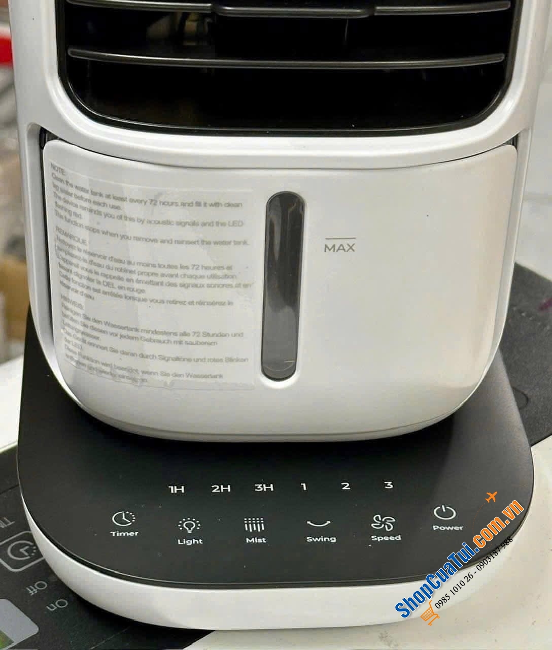 Quạt kèm tạo ẩm Silvercrest air mini cooler STLKS 12 A1.