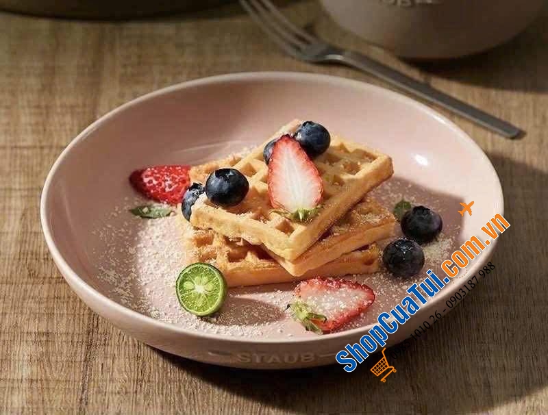Set 5 đĩa Staub sâu lòng 22cm Màu pastel cực xinh.
