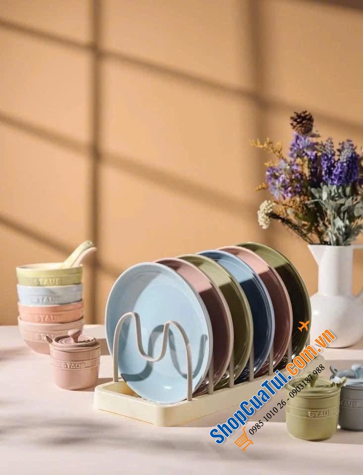 Set 6 đĩa maccaron Size 22cm.