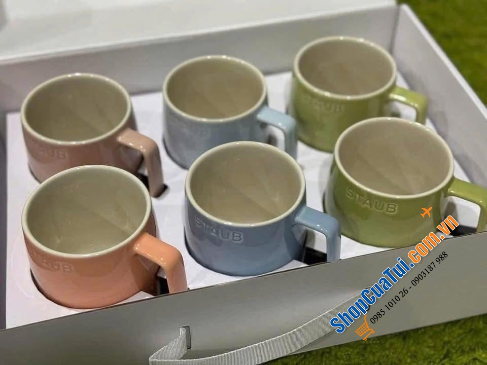 Set 6 cốc maccaron Staub.