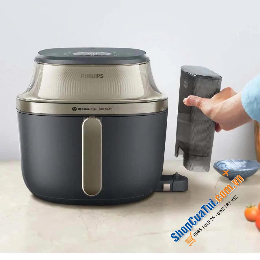 Nồi chiên hấp Philips NA543/00 7.2 lít.