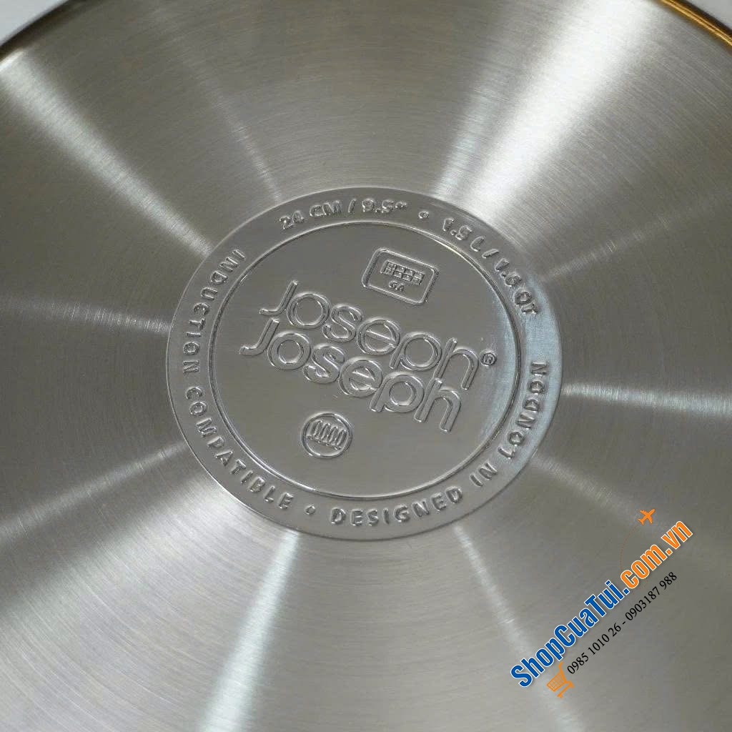 Chảo Inox Joseph Joseph Space Steel 20cm – Tay Cầm Gập.
