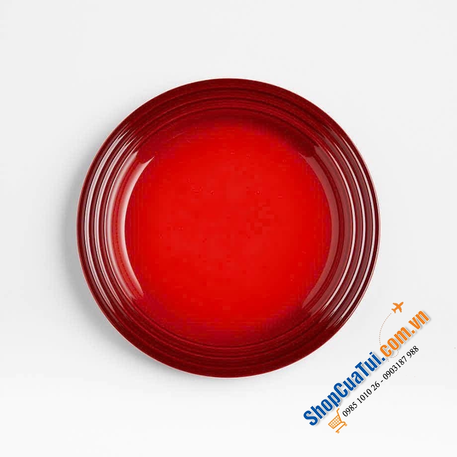 Set 4 đĩa phẳng Le Creuset 22cm MÀU đỏ.