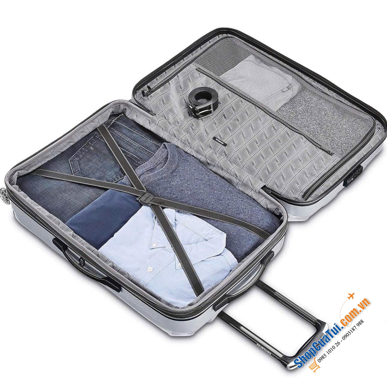 Vali SAMSONITE Centric 2 Hardside Expandable Luggage size 20 inches.