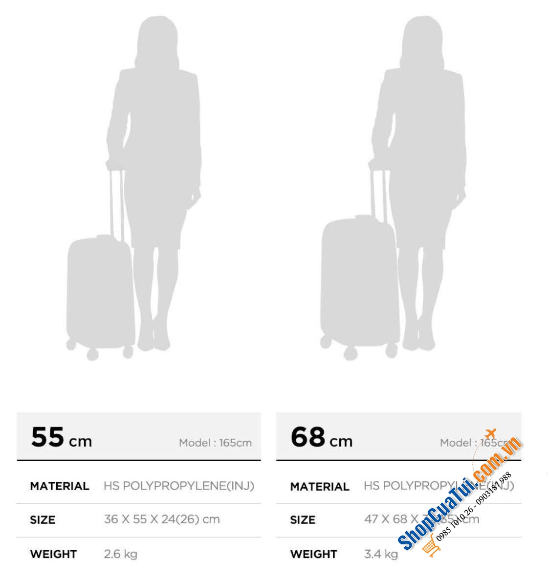 Valy Samsonite Oc2Lite mẫu mới 2026.