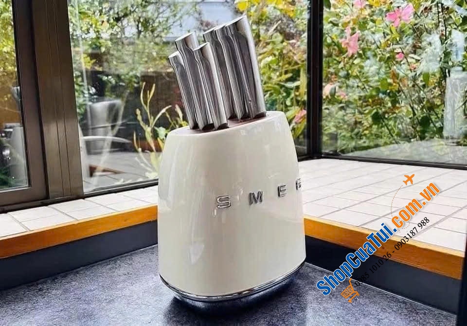 Bộ Dao Smeg KBSF02CR màu Kem.