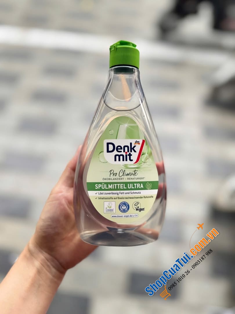 Nước rửa bát Denkmit hàng nội địa đức chai 500ml.