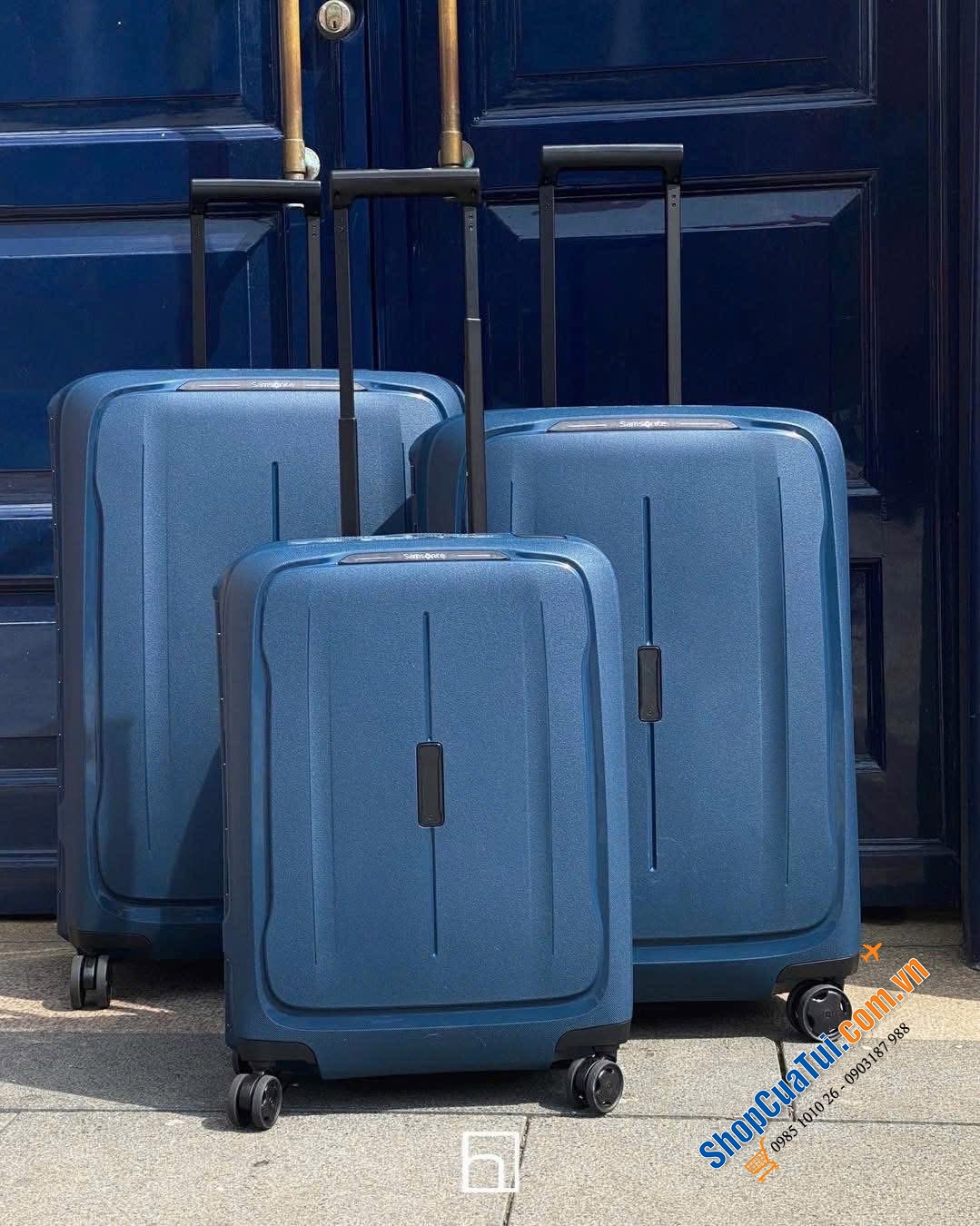 Vali SAMSONITE ESSENS SPINNER  - Khoá ngoàm - Siêu nhẹ - Made in EU xịn sò.