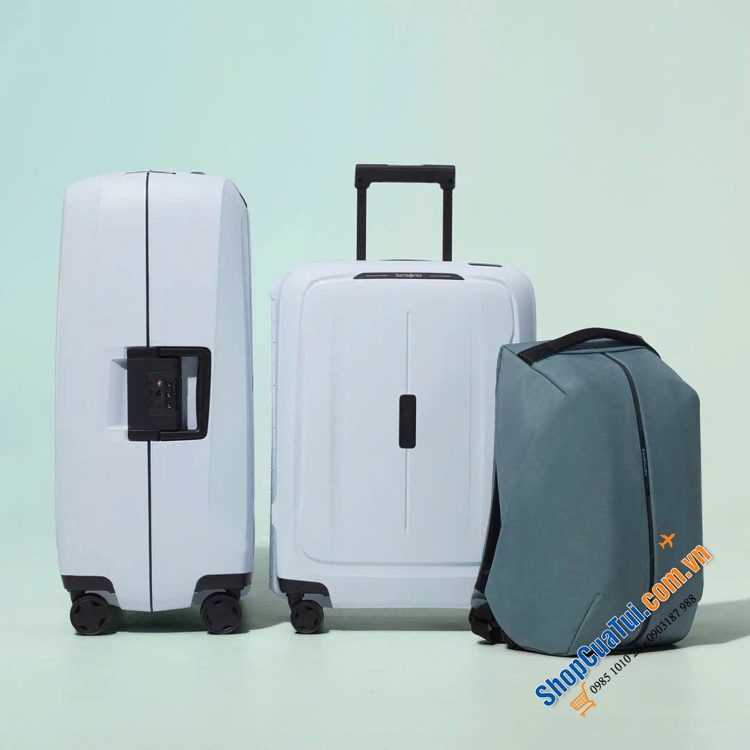 Vali SAMSONITE ESSENS SPINNER  - Khoá ngoàm - Siêu nhẹ - Made in EU xịn sò.