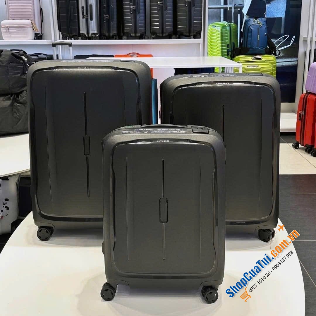 Vali SAMSONITE ESSENS SPINNER  - Khoá ngoàm - Siêu nhẹ - Made in EU xịn sò.