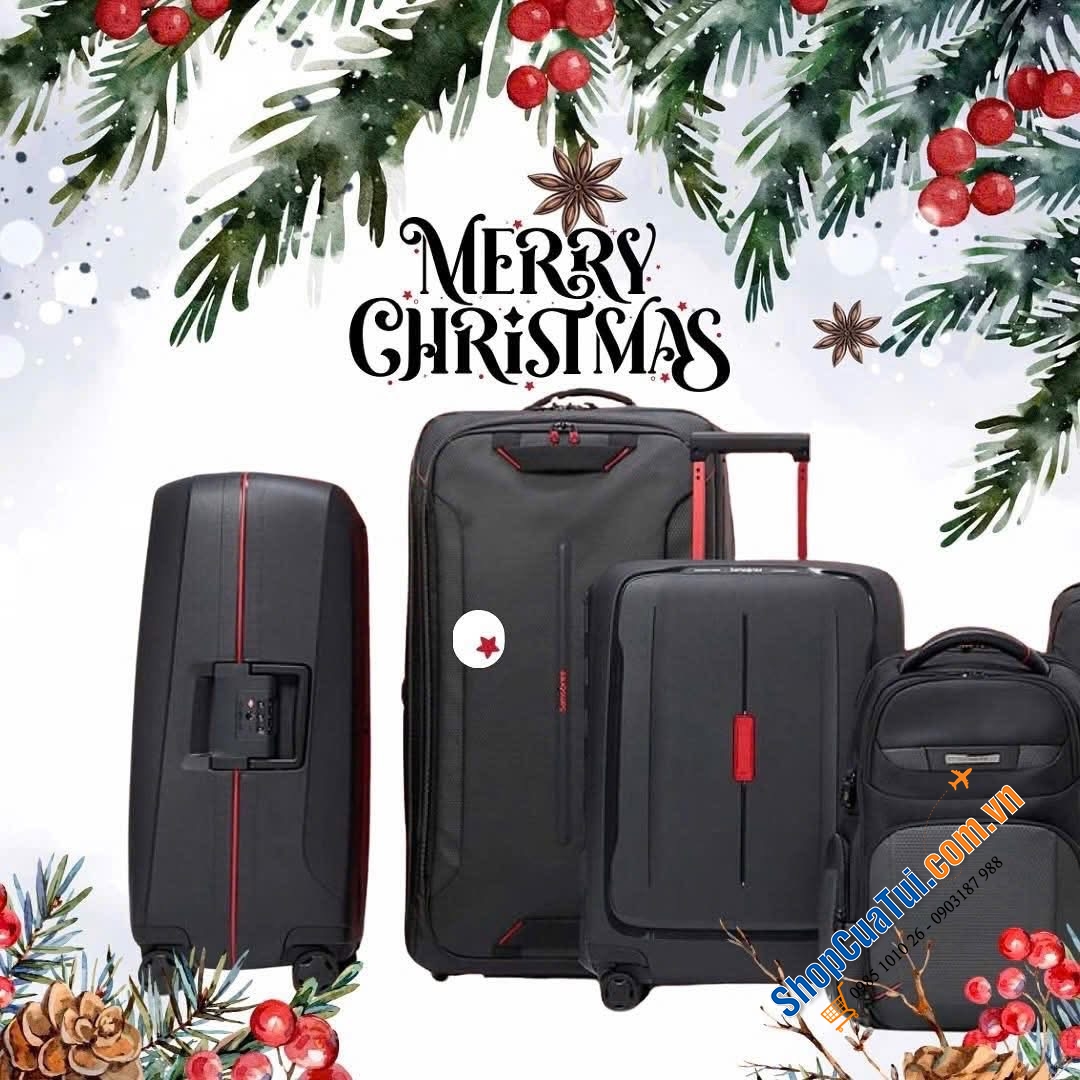 Vali SAMSONITE ESSENS SPINNER  - Khoá ngoàm - Siêu nhẹ - Made in EU xịn sò.