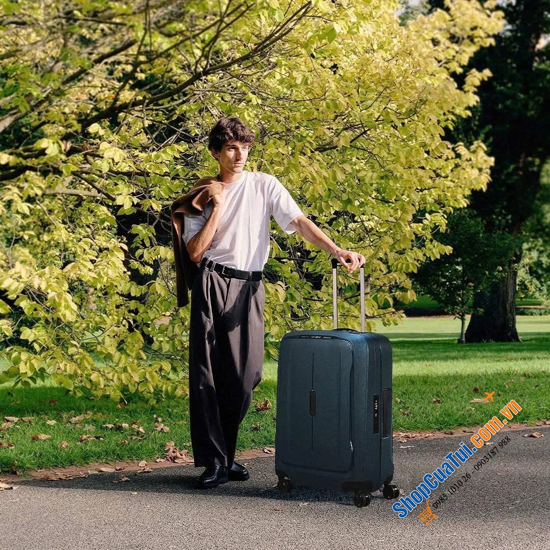 Vali SAMSONITE ESSENS SPINNER  - Khoá ngoàm - Siêu nhẹ - Made in EU xịn sò.