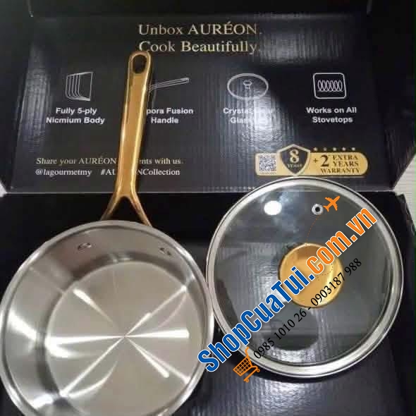 Quánh inox La Gourmet Aureon 16cm – nhỏ gọn mà “có võ”.