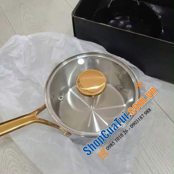 Quánh inox La Gourmet Aureon 16cm – nhỏ gọn mà “có võ”.