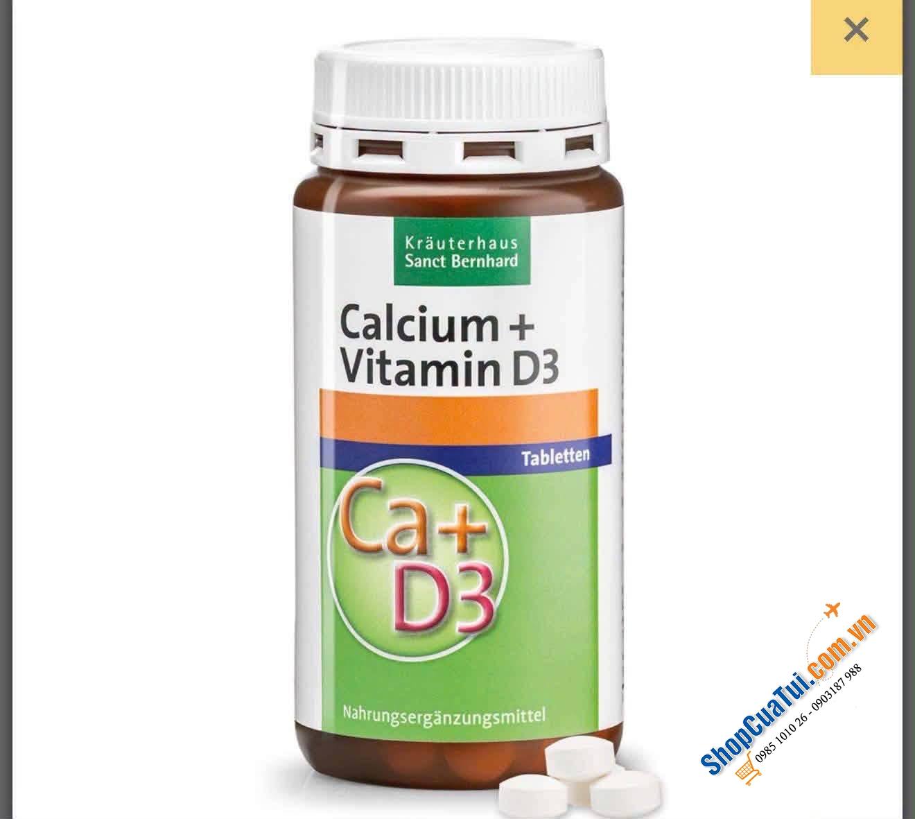 CALCIUM + VITAMIN D3 hãng dược Sanct Bernhard.