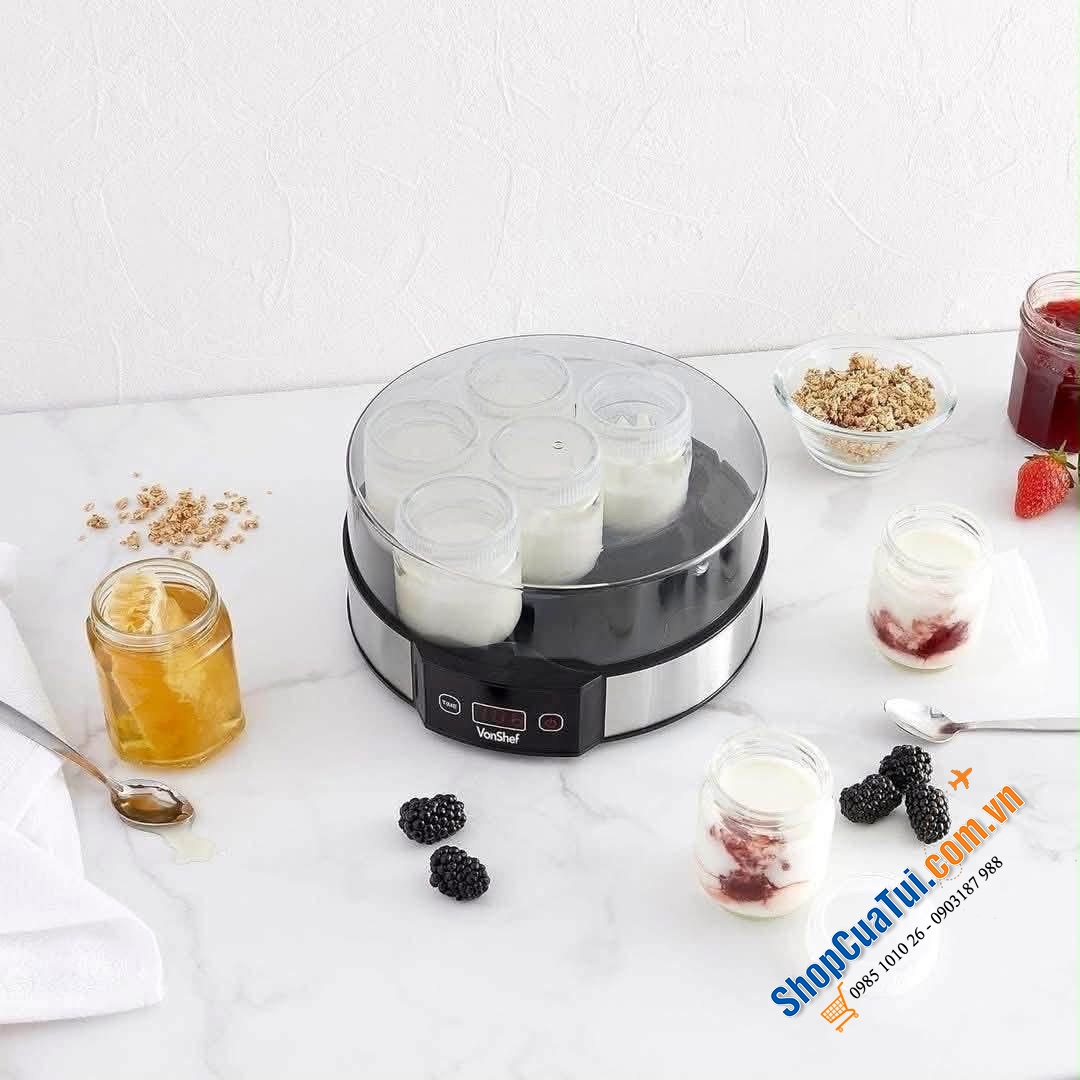 Máy làm sữa chua 7 hũ Vonshef.