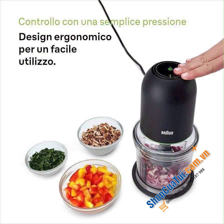 MÁY XAY THỊT ĐA NĂNG BRAUN 0.5L CH3011BK.