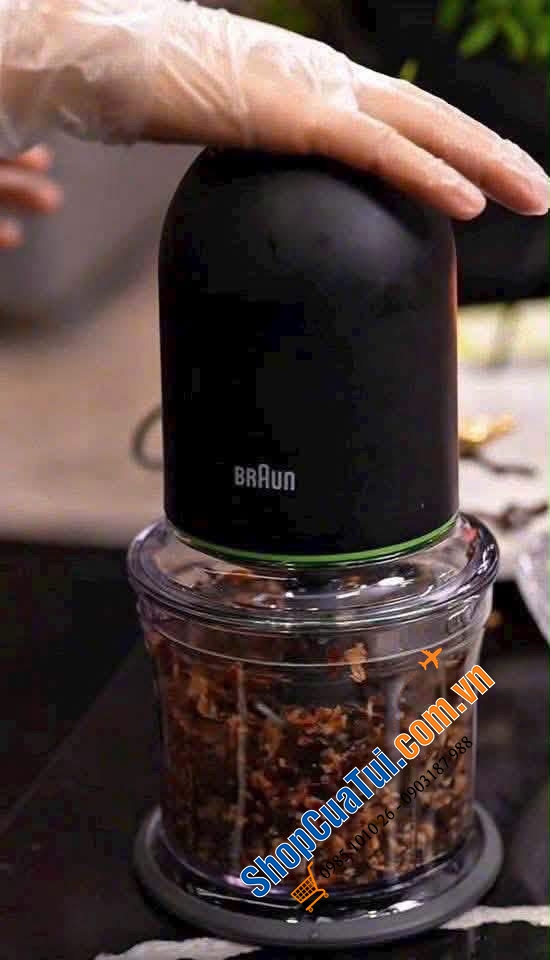 MÁY XAY THỊT ĐA NĂNG BRAUN 0.5L CH3011BK.