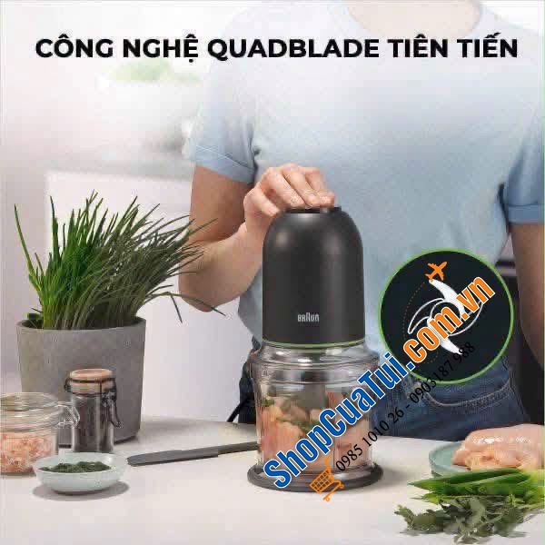 MÁY XAY THỊT ĐA NĂNG BRAUN 0.5L CH3011BK.