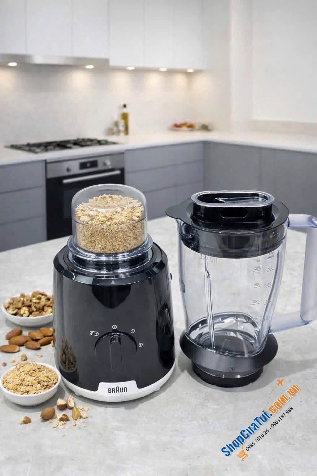 Máy xay sinh tố Braun JB1015BK – Xay mịn chuẩn Đức, tiện lợi mọi lúc.
