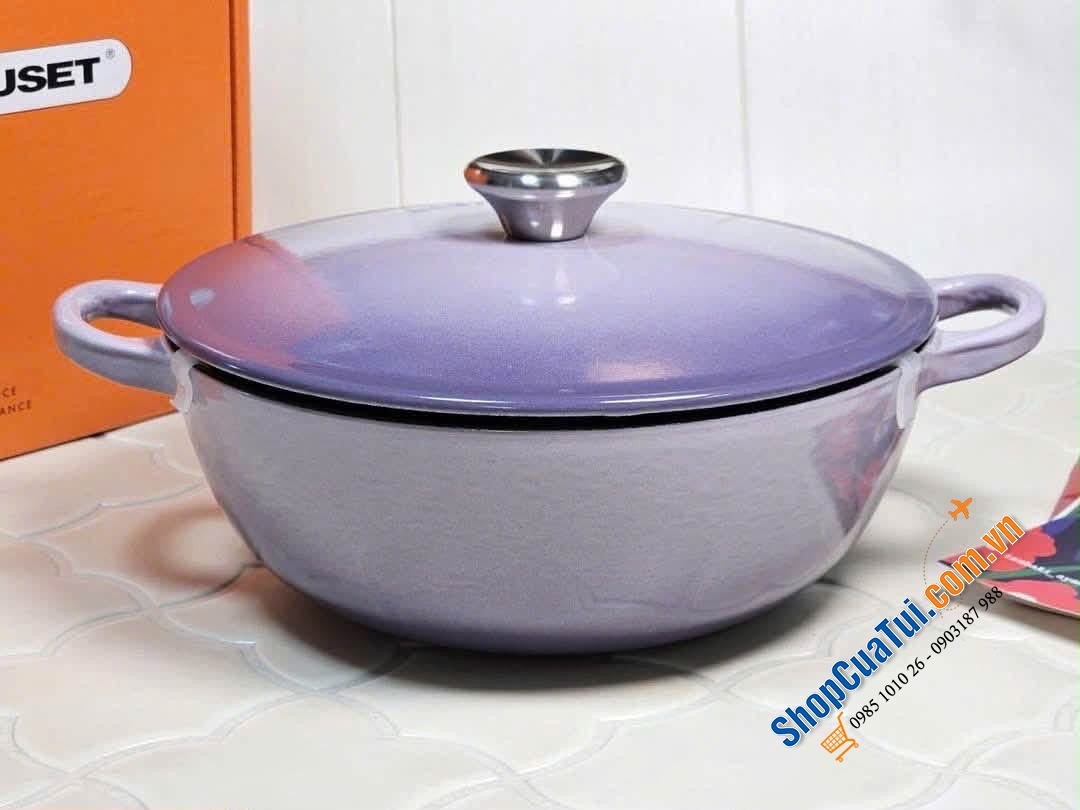 Le Creuset marmite - nồi sâu lòng size 22cm bell pure tím thuộc bộ sưu tập của hãng.