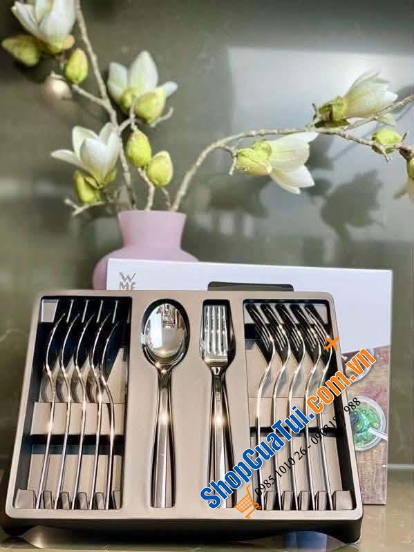 Set thìa dĩa WMF Miami – hàng chuẩn Đức, bền bỉ và tinh tế cho mọi căn bếp hiện đại.
