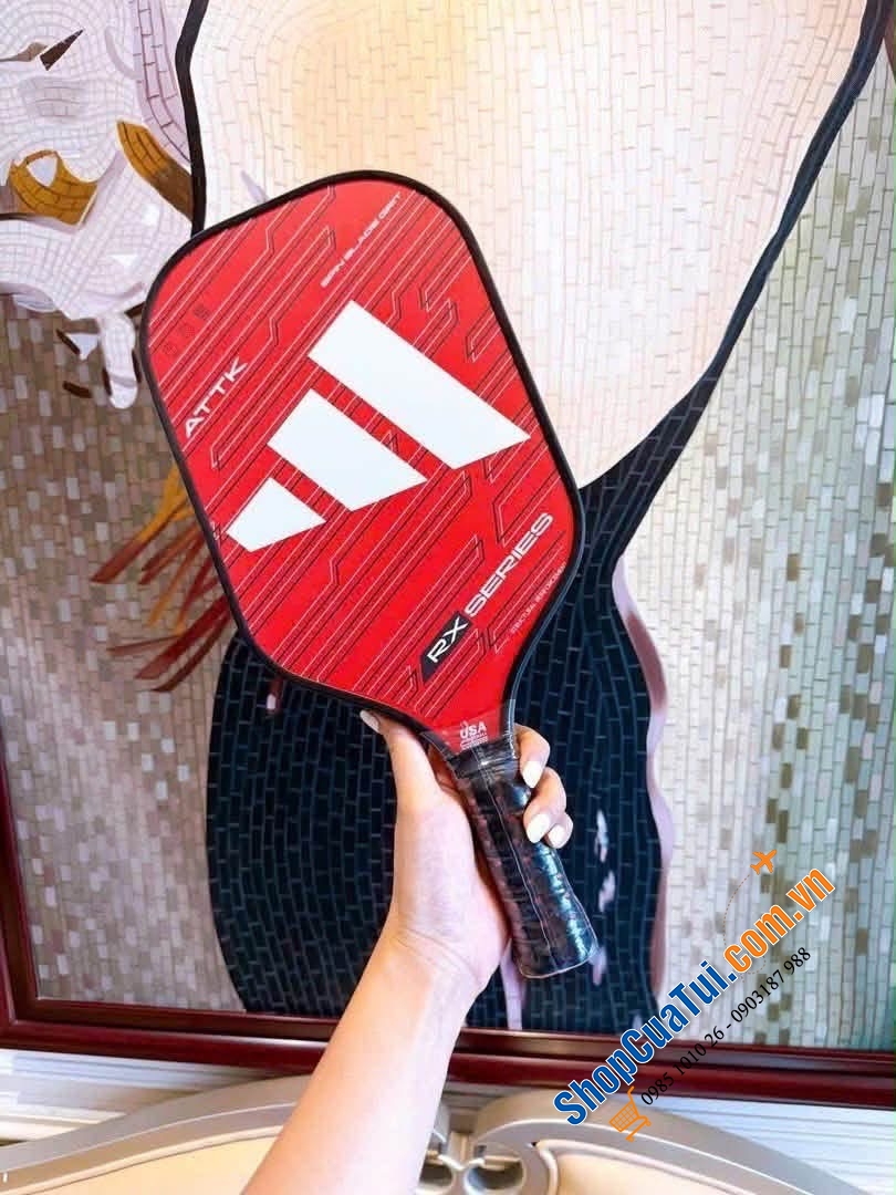 Vợt Pickleball Adidas 2024 RX ATTK màu đỏ.
