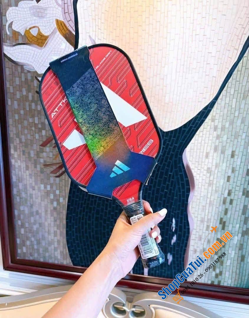 Vợt Pickleball Adidas 2024 RX ATTK màu đỏ.